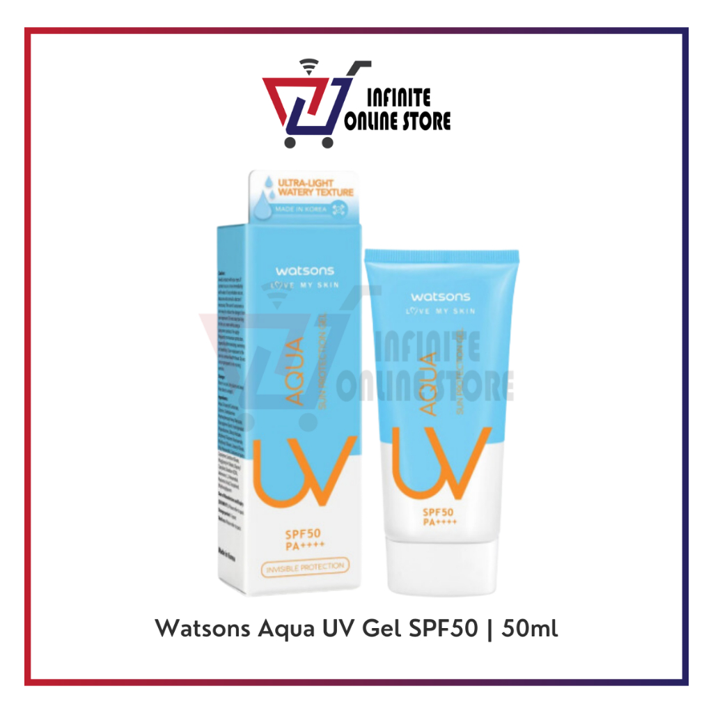 Watsons Aqua UV Sun Protection Gel SPF50 PA++++ (50ml) | Shopee Malaysia