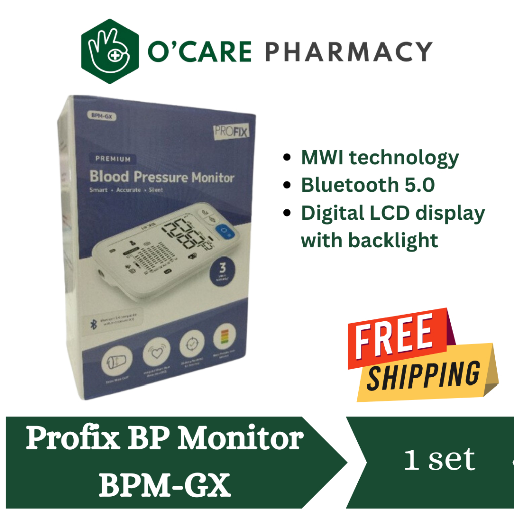 Profix Premium Blood Pressure Monitor BPM-GX - Bluetooth, Wide Cuff ...