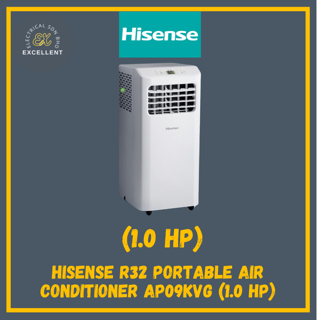 (SABAH) hisense R32 Portable Air Conditioner AP09KVG (1.0 HP) | Shopee ...