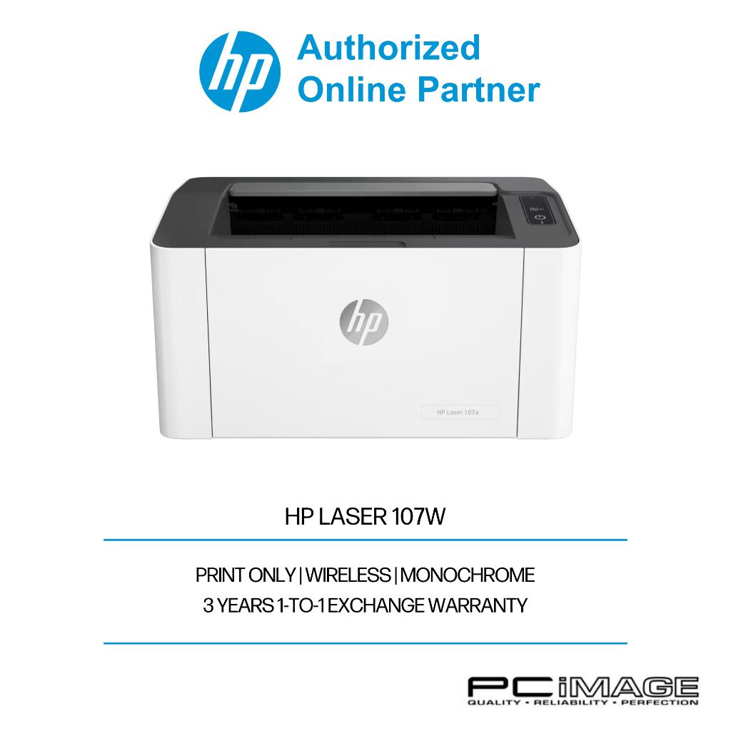 Hp Laser Single Function Monochrome Wireless Laser Printer 107w