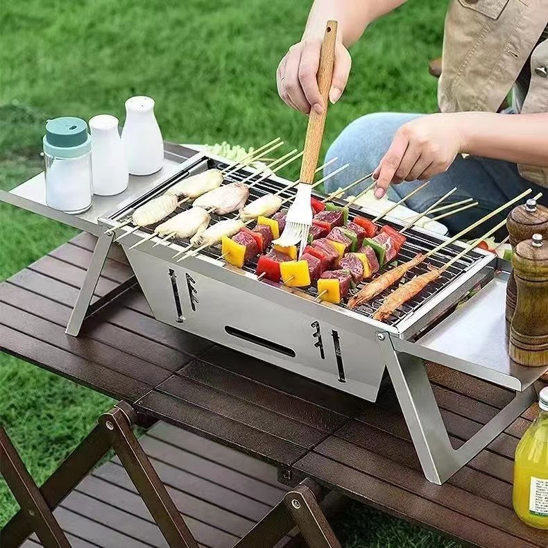 Barbecue rack Portable BBQ rack Outdoor barbecue stove / Camping grill ...