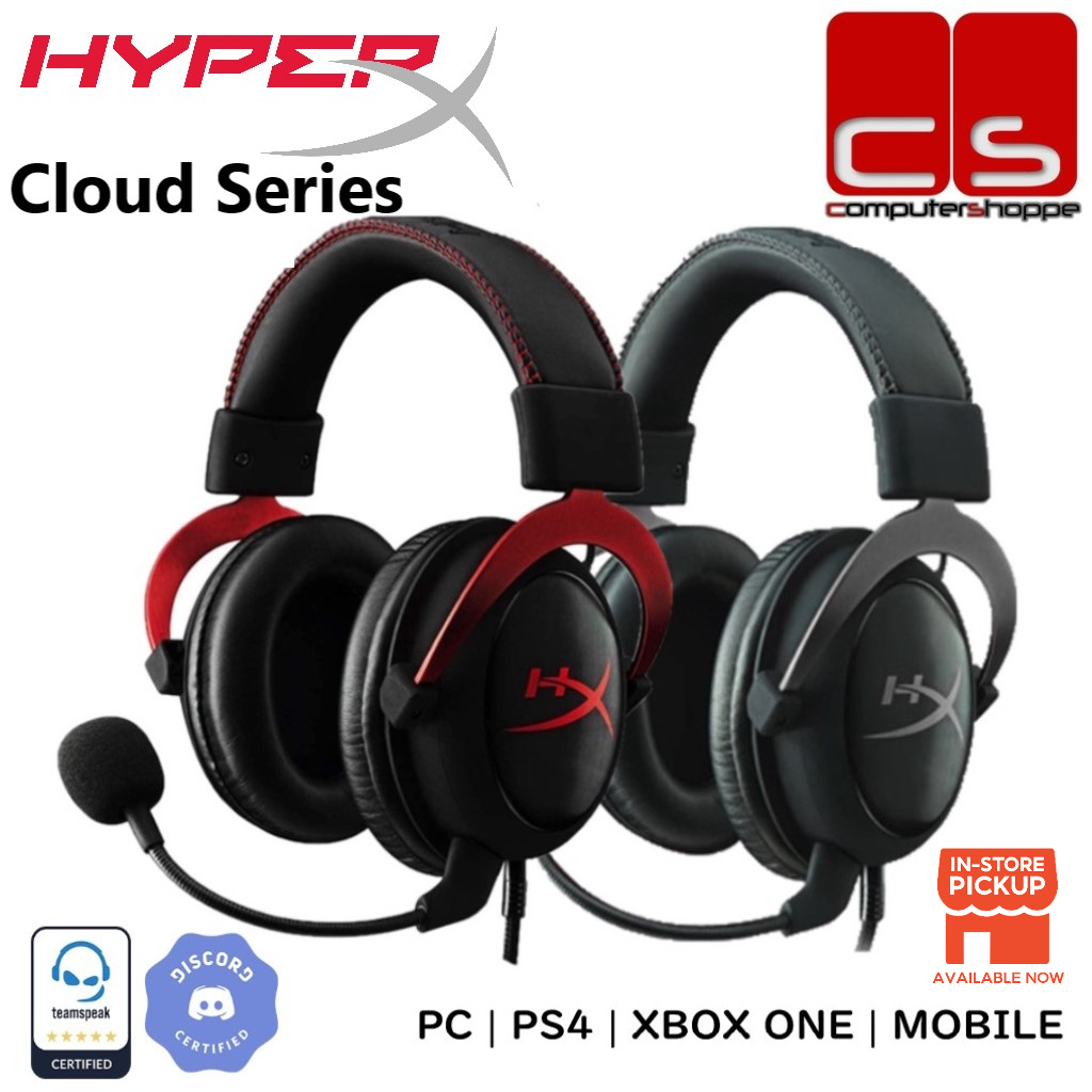 HyperX Cloud Series Virtual Surround Sound Gaming Headset Cloud  II/Cloud III (Red/Gunmetal)