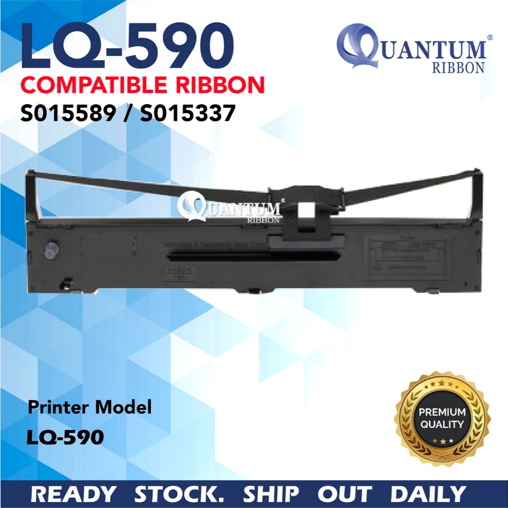Epson LQ590 / LQ 590 / LQ-590 Compatible Printer Ribbon S015589 ...