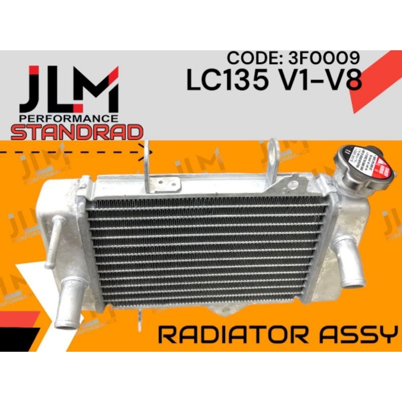 JLM LC135 V1 - V8 Y15 Y15ZR 135LCFI RS150 RSX RADIATOR ASSY COOLANT ...