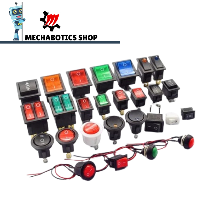 Rocker Switches ON/OFF With Neon Light KCD3 3pin/KCD3-2 6PIN/KCD2 4pin ...