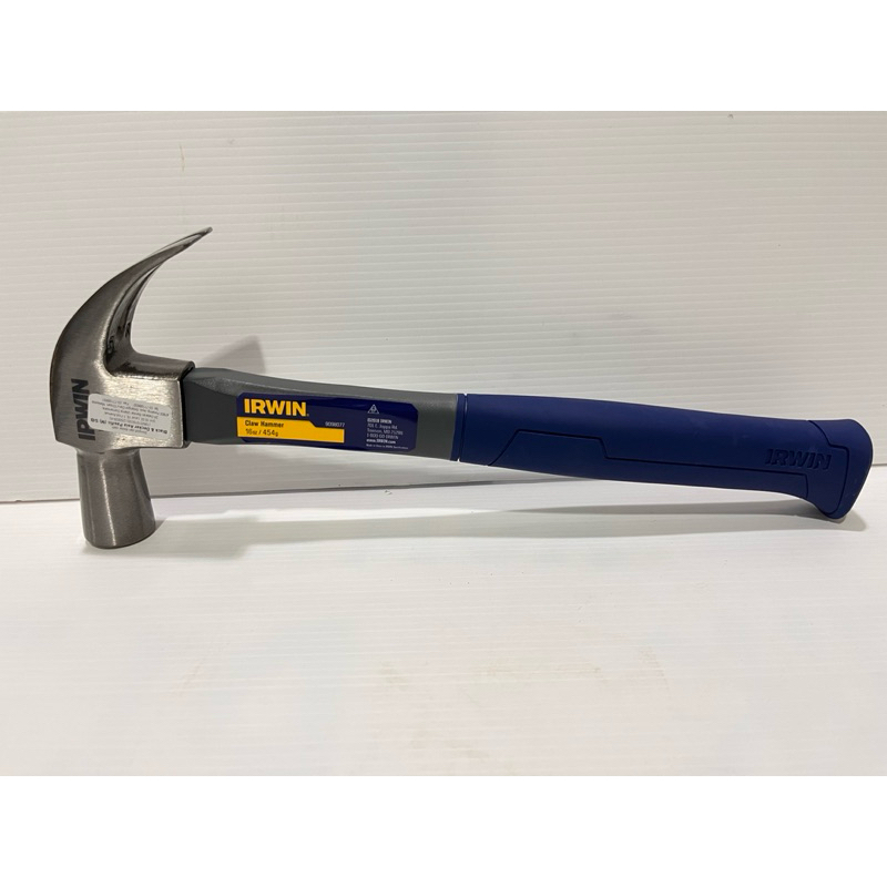 Marteau Charpentier IRWIN 16 Oz Rip Claw Hammer - Ergonomic Textured Grip, Magnetic Nail Starter, Smooth Face (IWHT51216) Estwing Hammer