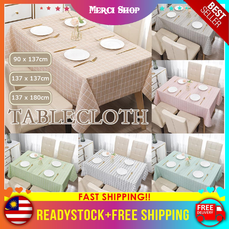 MS PVC Waterproof Minimalist Design Nordic Table Cloth Oilproof Anti ...