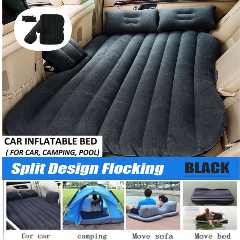 FREE Inflatable Pump Car Bed FULL SET Inflatable Car Bed Car Sofa Air ...