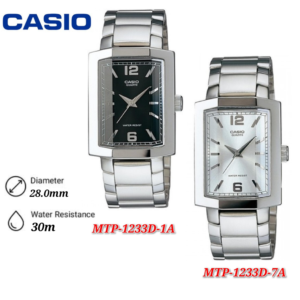 Casio MTP-1233D Men Analog Quartz Fashion Classic | Shopee Malaysia