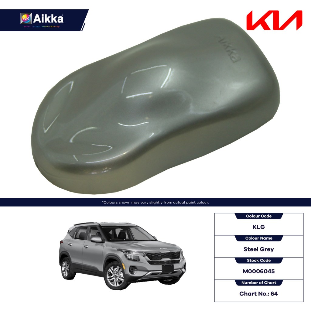 AIKKA KIA KLG / STEEL GREY / 2K PAINT / CAR AND MOTOR / DIY COLOR ...