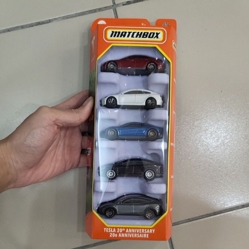 Matchbox Tesla 5 pack Tesla 20th Anniversary | Shopee Malaysia