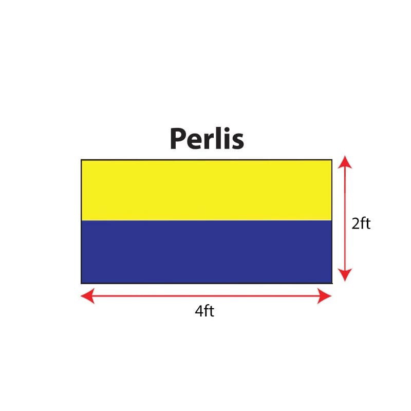 bendera perlis (2ft x4ft)(3ft x6ft) | Shopee Malaysia