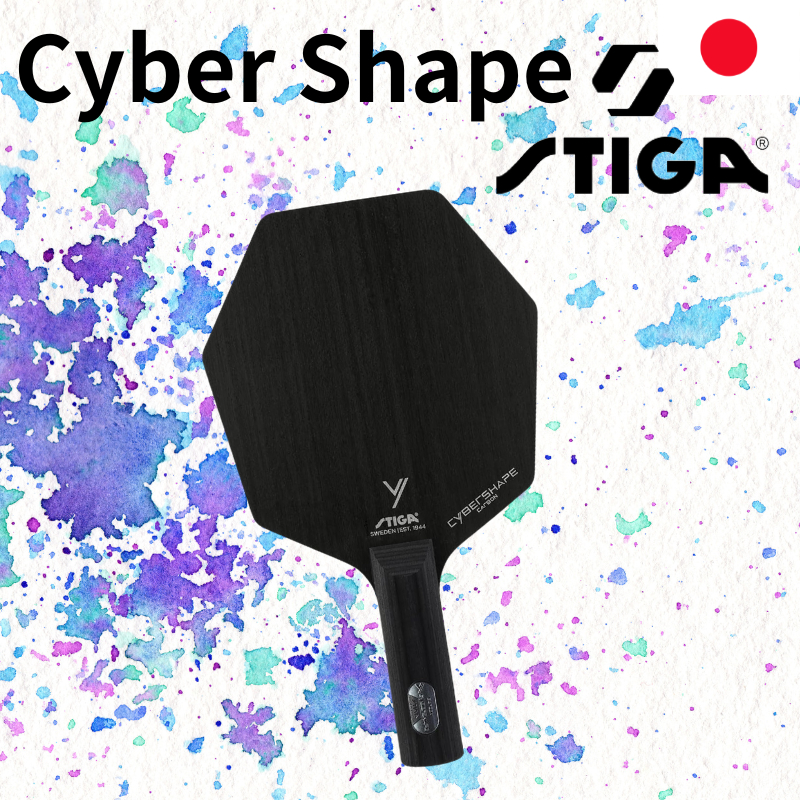 STIGA Table Tennis Racket Cyber Shape Carbon Hexagonal Racket/straight ...