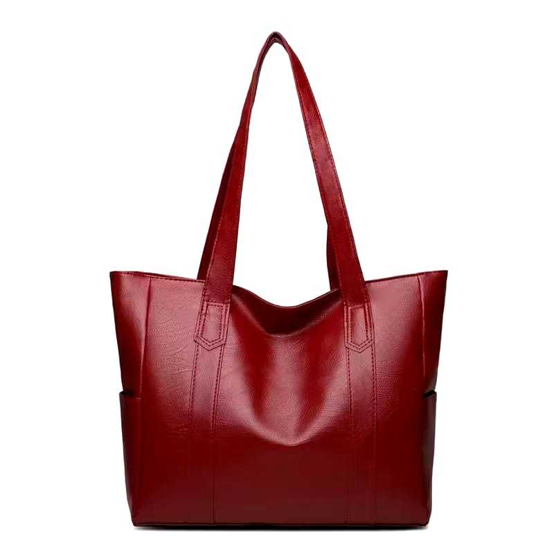Women Leather Tote Bag Casual Shoulder Lady Handbag Beg perempuan 4 Shopee Malaysia