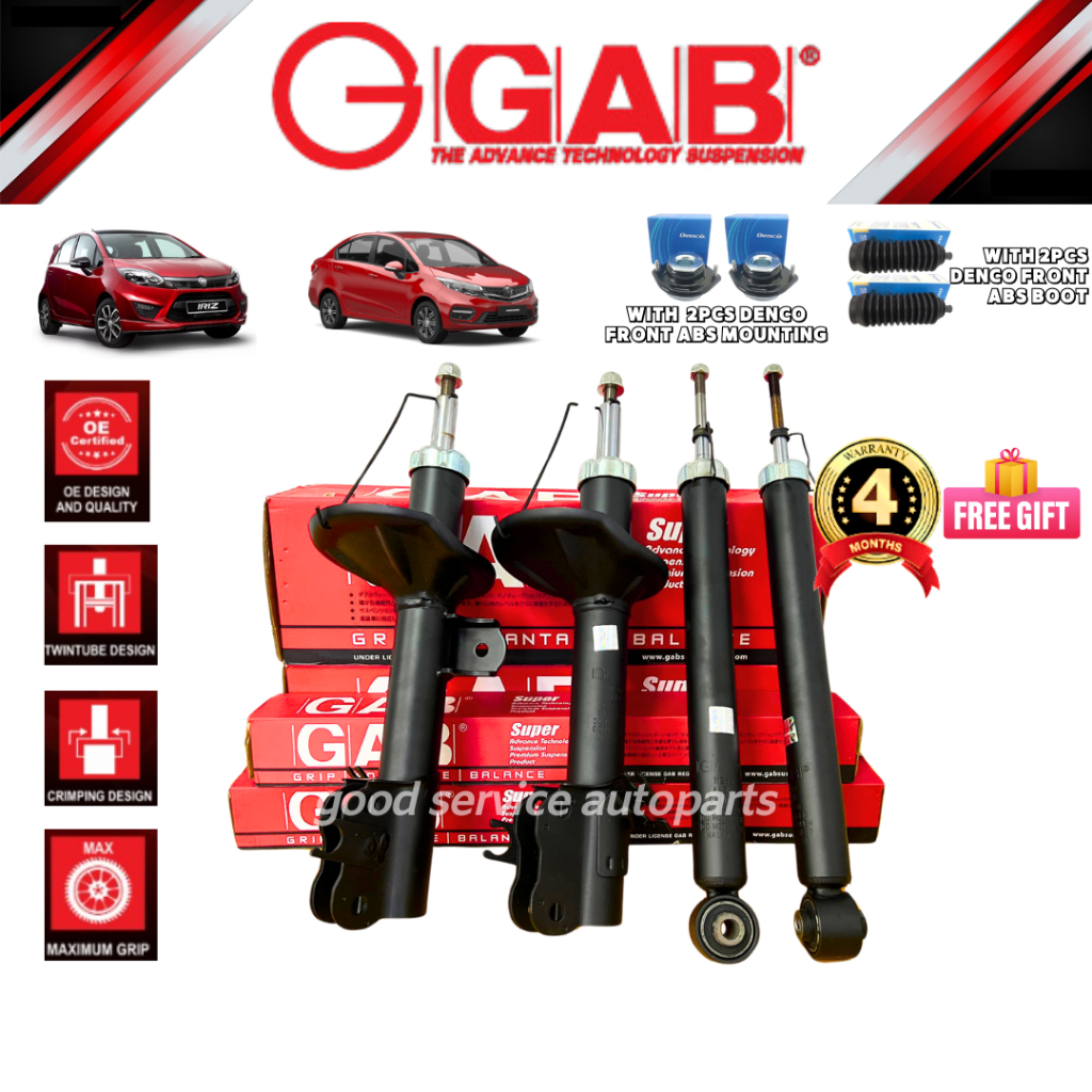 GAB Proton Iriz , Persona VVT Front (Depan) & Rear (Belakang) Gas Shock ...