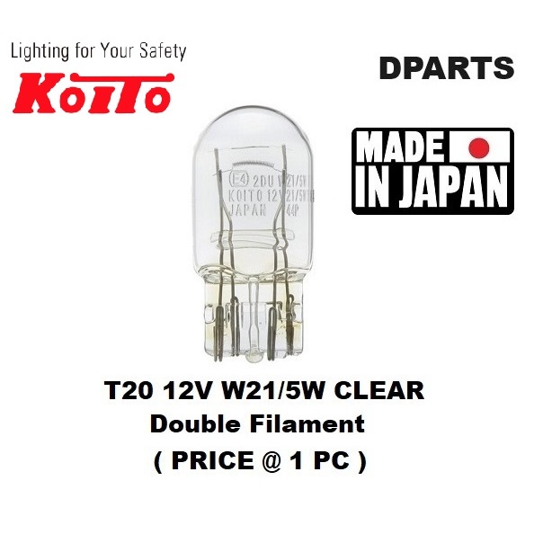 Original Koito 1891 T20 12V 21/5W Auto Lamp Bulbs x 10 Pcs 7443 Brake ...