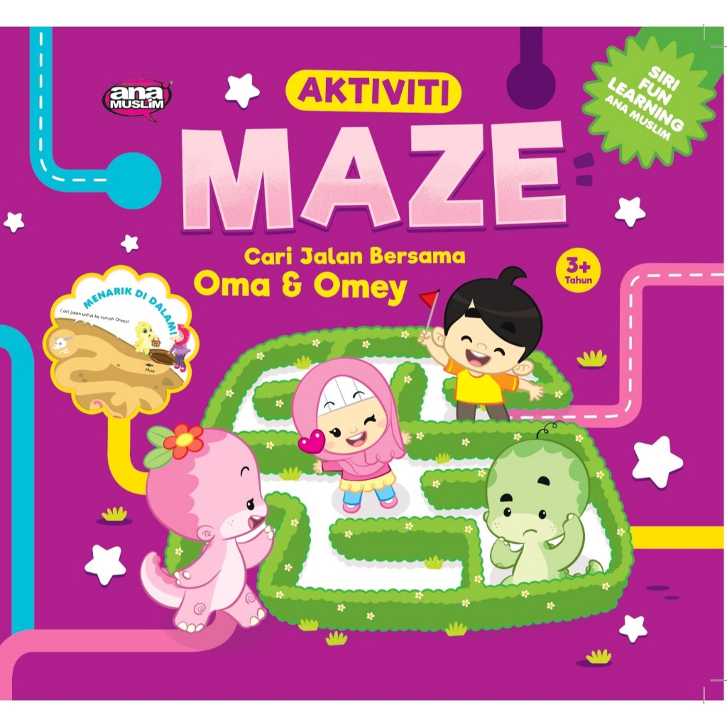 AKTIVITI MAZE - CARI JALAN BERSAMA OMA & OMEY - Siri buku aktiviti ...