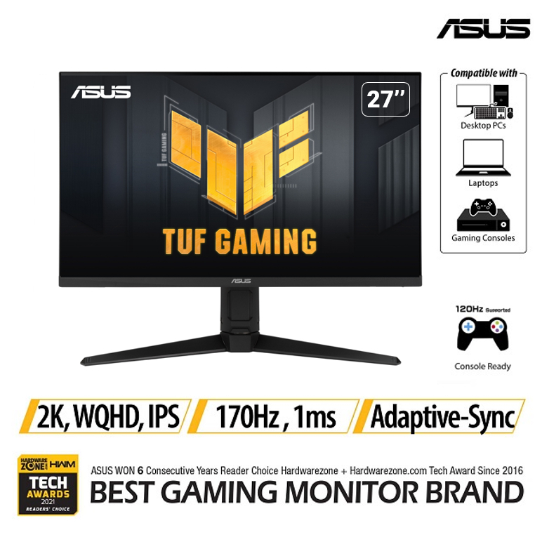 Console Vg27aql1a Xbox Series X ASUS TUF Gaming VG27AQL1A G-SYNC