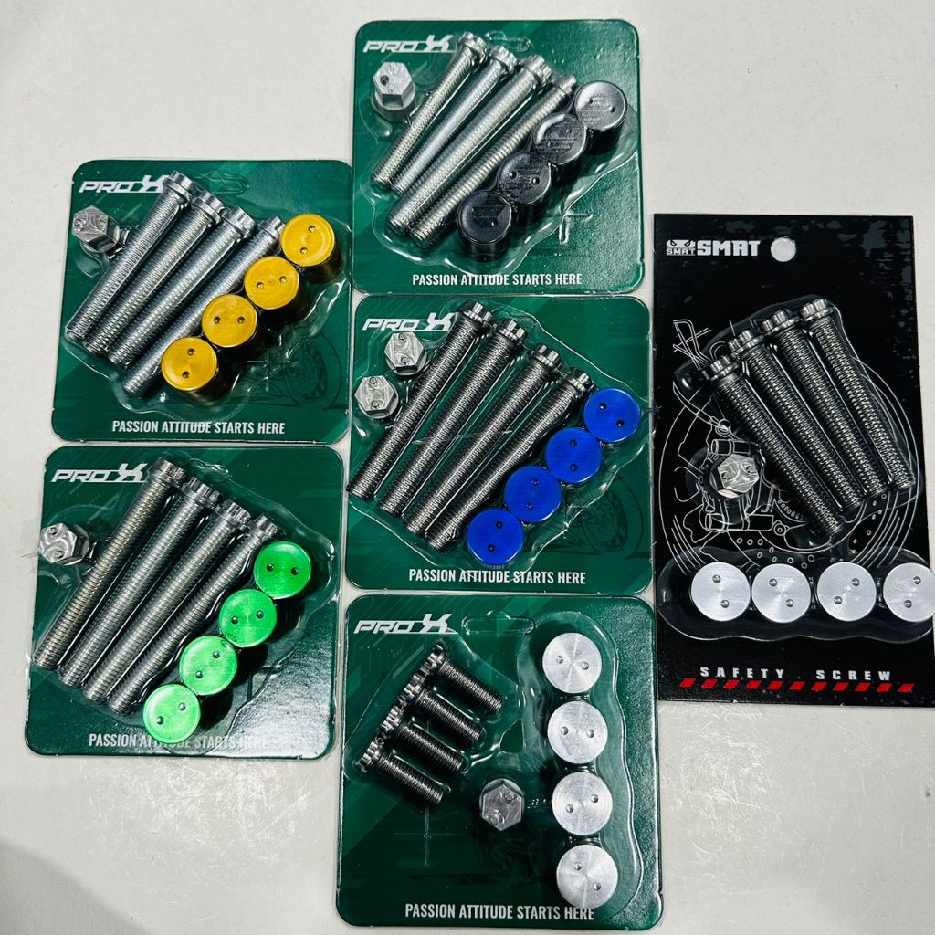 ORIGINAL SMRT PRO-X STAINLESS STEAL SPECIAL SCREW SKRU Safety Lock Size ...