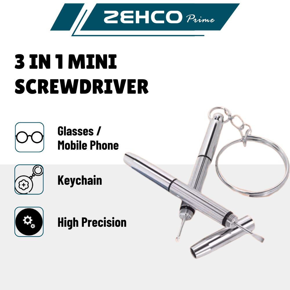 3 In 1 Mini Screwdriver【Flat Head/Philips/Star Nut】Watch Repair Tools ...