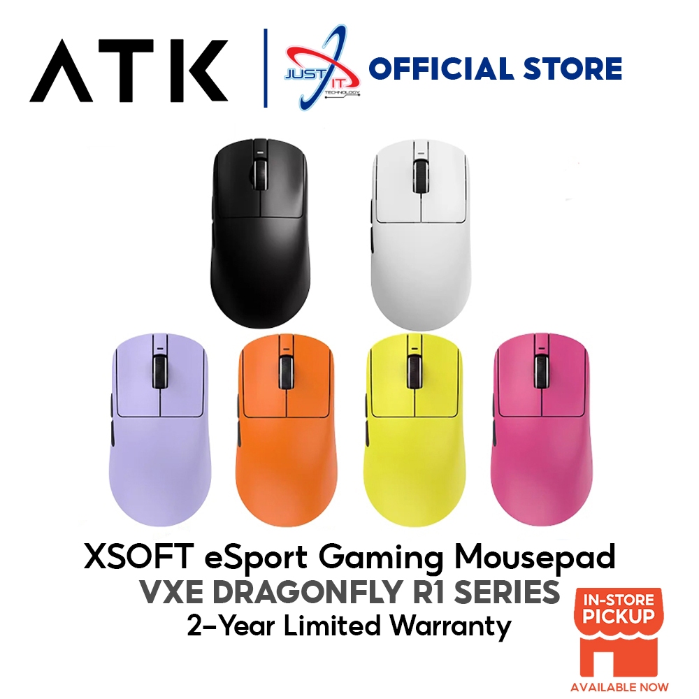ATK VXE DRAGONFLY R1 SE+ / R1 NEARLINK WIRELESS MOUSE - BLACK / WHITE ...