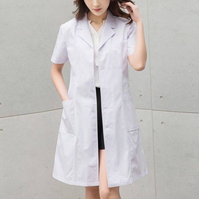 Short sleeve doctor coat store