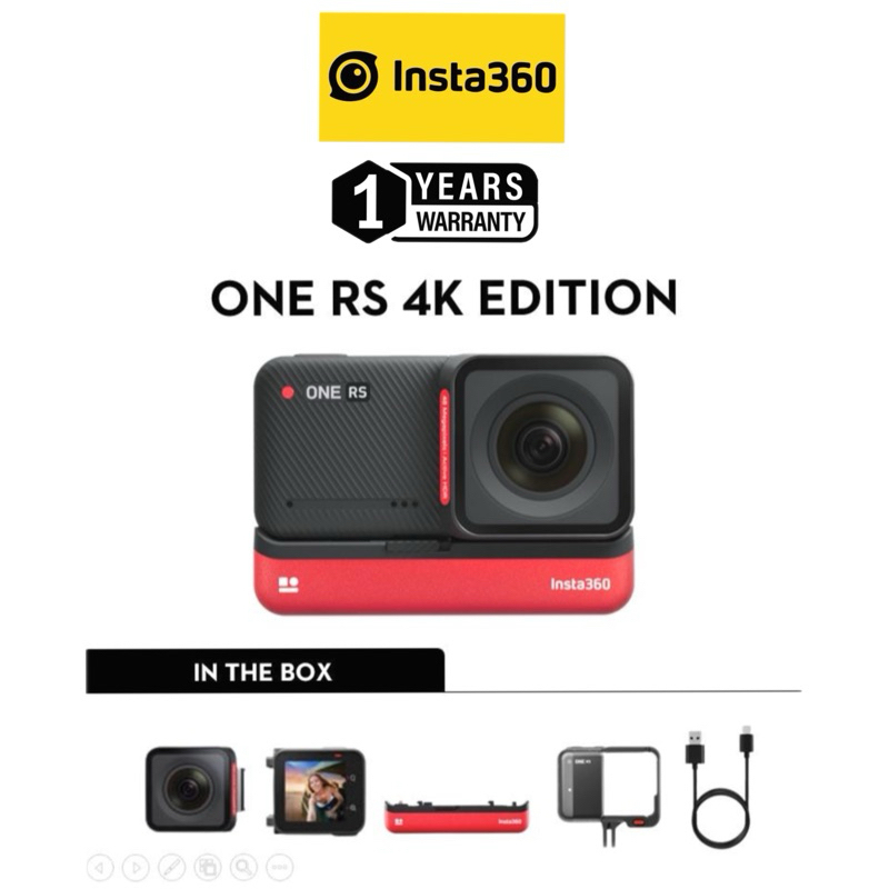 INSTA 360 ONE RS 4K EDITION ORIGINAL (1 YEARS WARRANTY) INSTA 360 ONE RS 4K  EDITION INSTA 360 ONE RS 4K ONE RS 4K 4K 4K | Shopee Malaysia