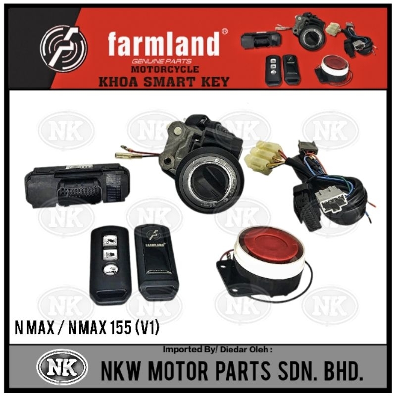 SMART KEYLESS REMOTE SWITCH SET - YAMAHA - N MAX 155/ NMAX - V1 ...