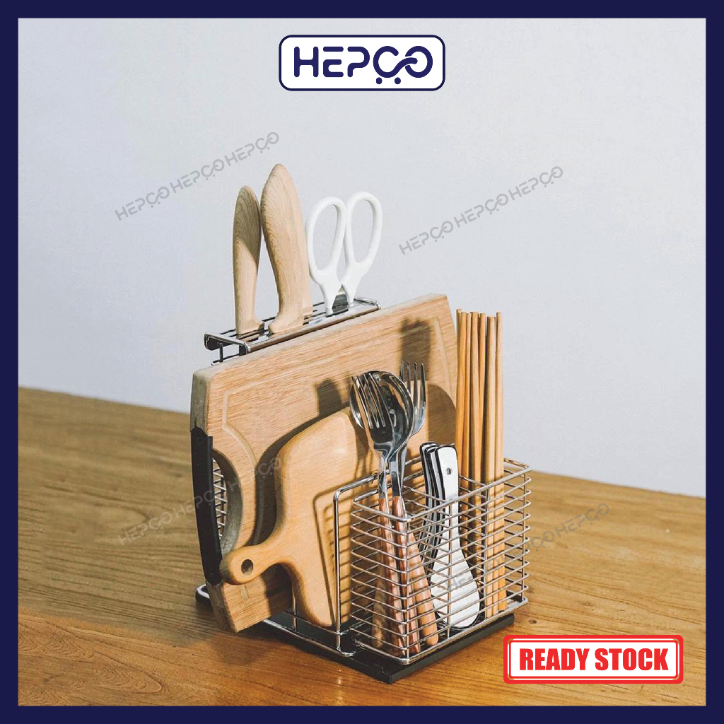 Table Multifunctional Storage 304 Stainless Steel Kitchen Knife Rack ...