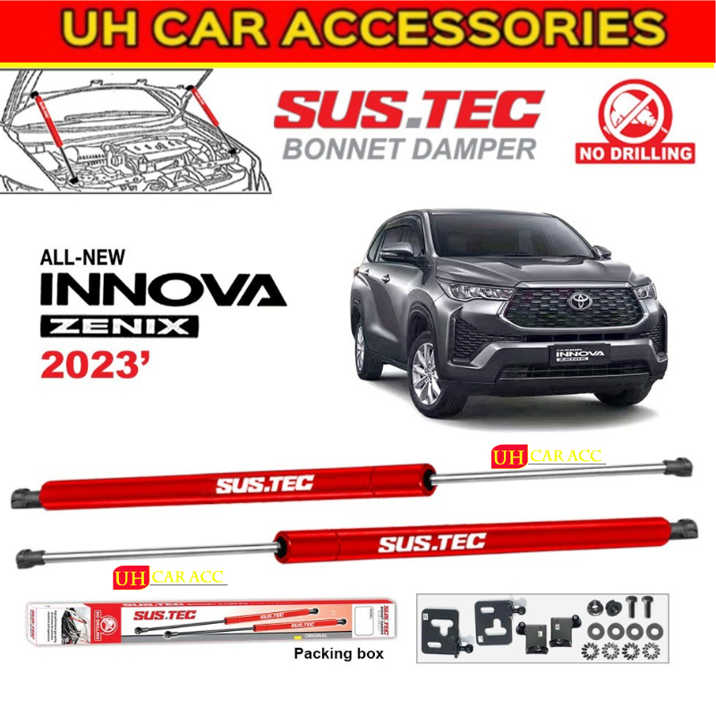 TOYOTA INNOVA ZENIX AG10 2023 - 2024 Sustec Front Hood Damper Bonnet ...