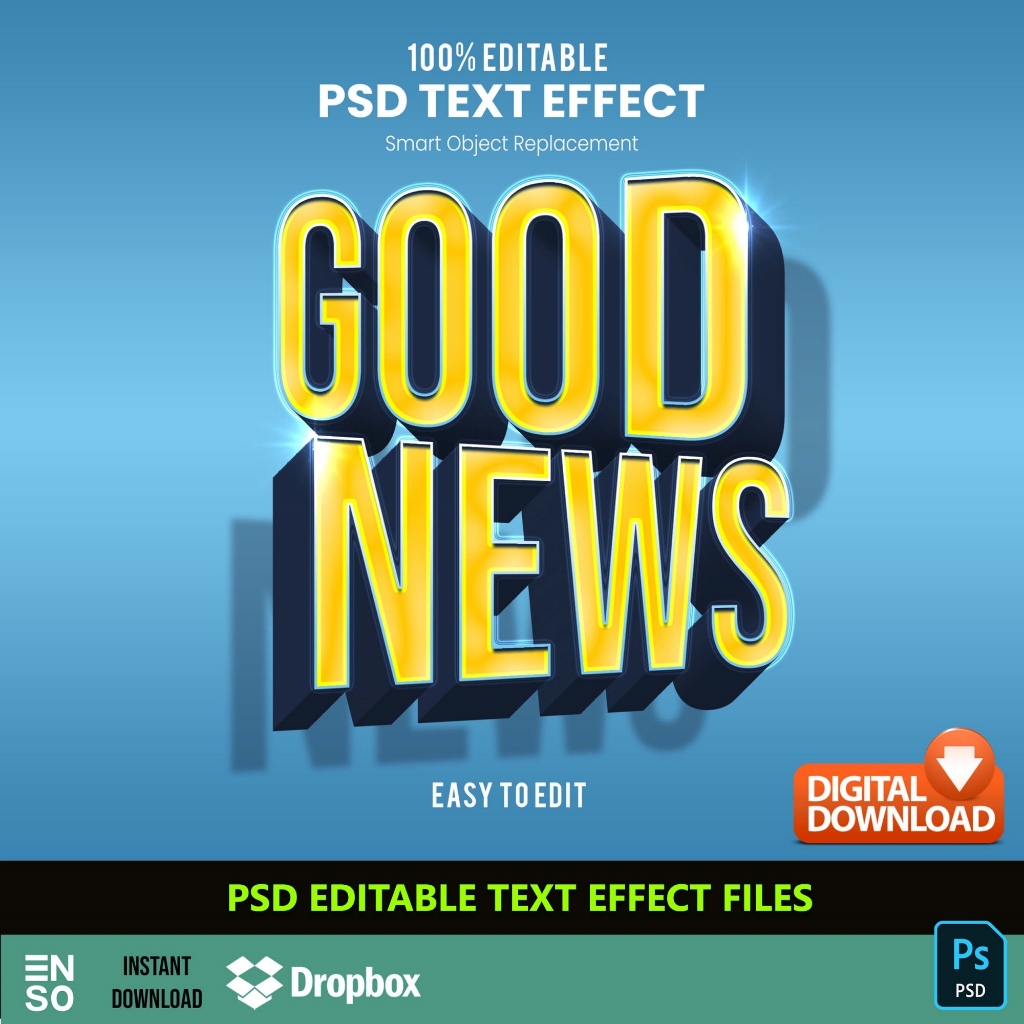 PSD Text Effect Stylish Text | Editable Text Logo | Creative Colorful ...