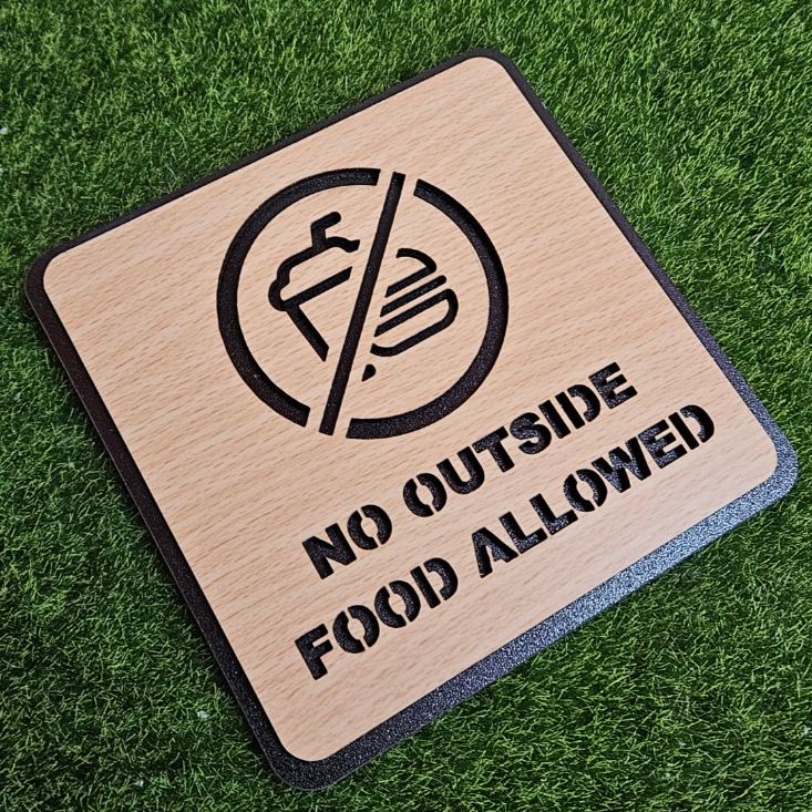 No Smoking Sign | Wooden Indoor Sign | Papan Tanda Larang Merokok ...