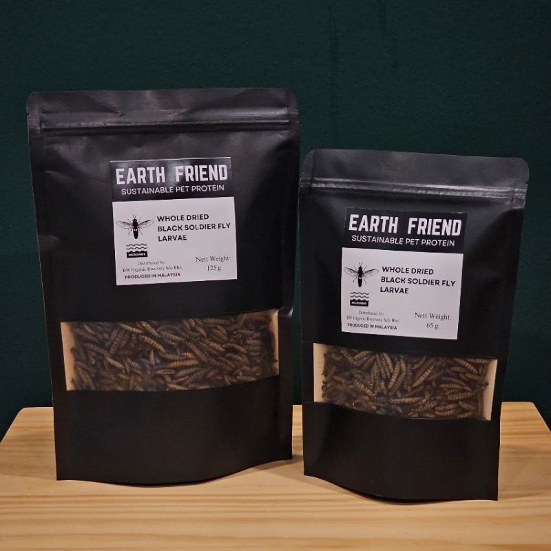 EARTH FRIEND Wholen Dried Black Soldier Fly Larvae Sustainable Pet