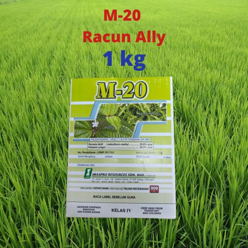M-20 1kg (Sama Fungsi Dengan Ally Kenlly Rival N-Hance ) Metsulfuron 20 ...
