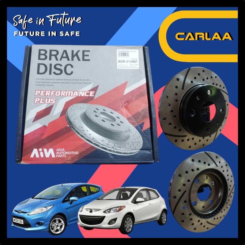 ORIGINAL AIVA AND QUESTA RACING/SPORT FRONT FRT ROTOR DISC FOR MAZDA 2