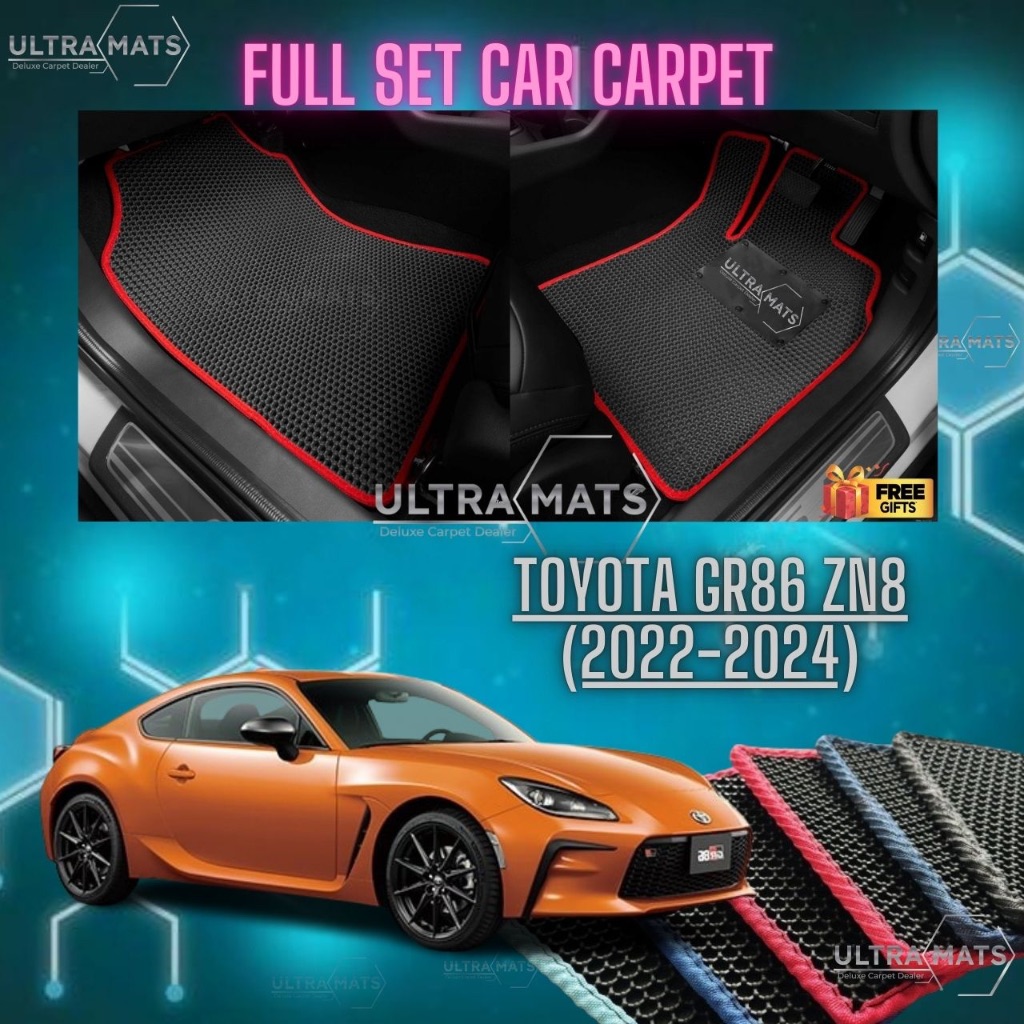 TOYOTA GR86 ZN8 (2022-2024)CAR MAT CAR FLOORMAT KARPET KERETA ULTRAMAT ...