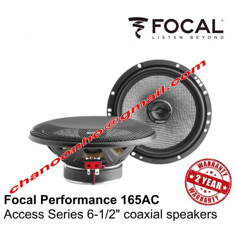 FOCAL 165AC COAXIAL SPEAKER 2-WAY KIT ACCESS 165 AC 6.5” INCH 165MM CAR ...