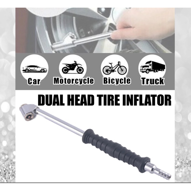 Tyre Air Inflator Valve Dual Head Chuck | Shopee Malaysia