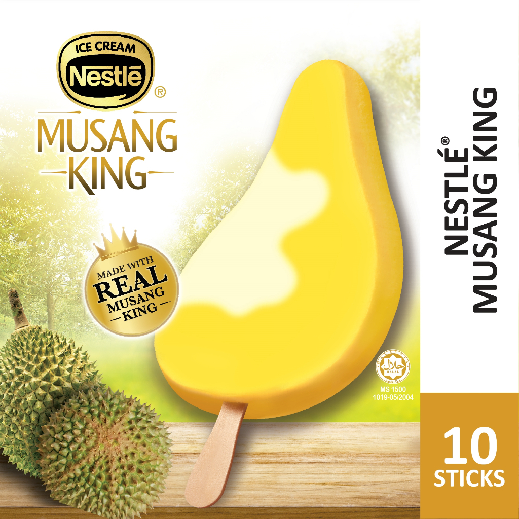 [Selected Areas] NESTLÉ Musang King Ice Cream Stick 75ml (10 Sticks