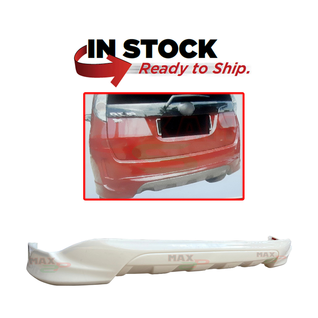 Perodua Alza 2014 Se Style Facelift Rear Back Skirt Skirting Bumper Lower Lip Spoiler Abs