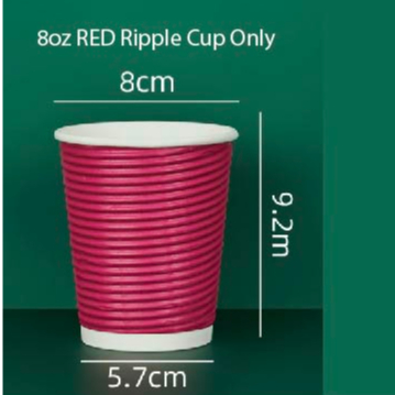(READY STOCK)Ripple-Wall Take Away Paper Cup/Paper Hot Cup With Lid ...