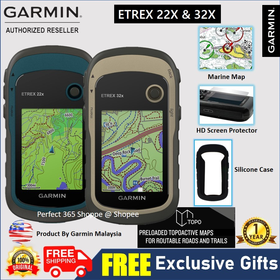 🇲🇾 Garmin Etrex 22x & 32x Reliable Handheld GPS with Original Topo