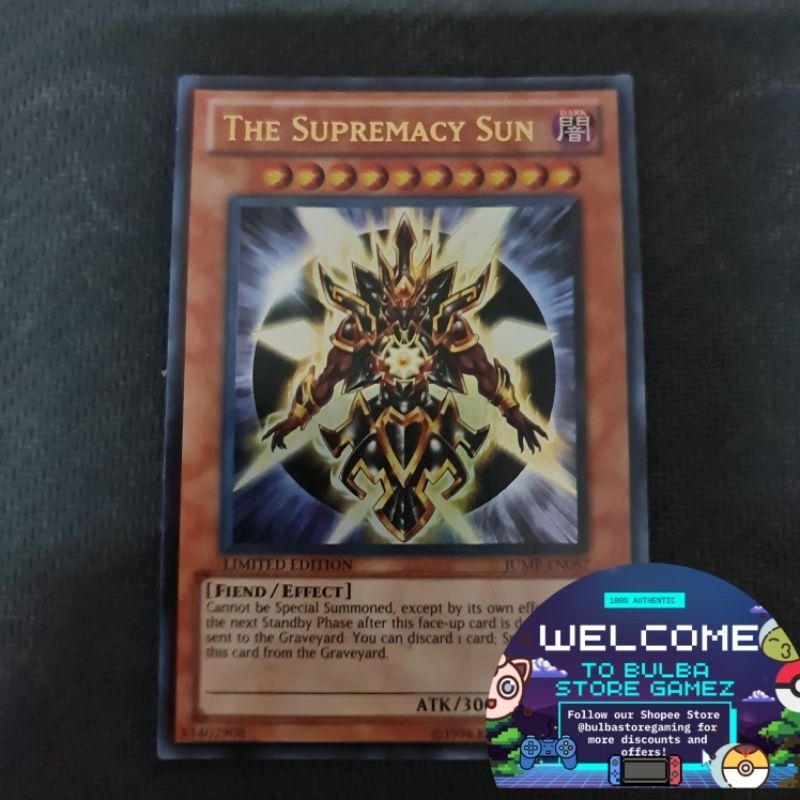 Limited Edition - The Supremacy Sun JUMP-EN057 Shonen Jump Magazine Promo  SJMP Yugioh Card Game Original | Shopee Malaysia