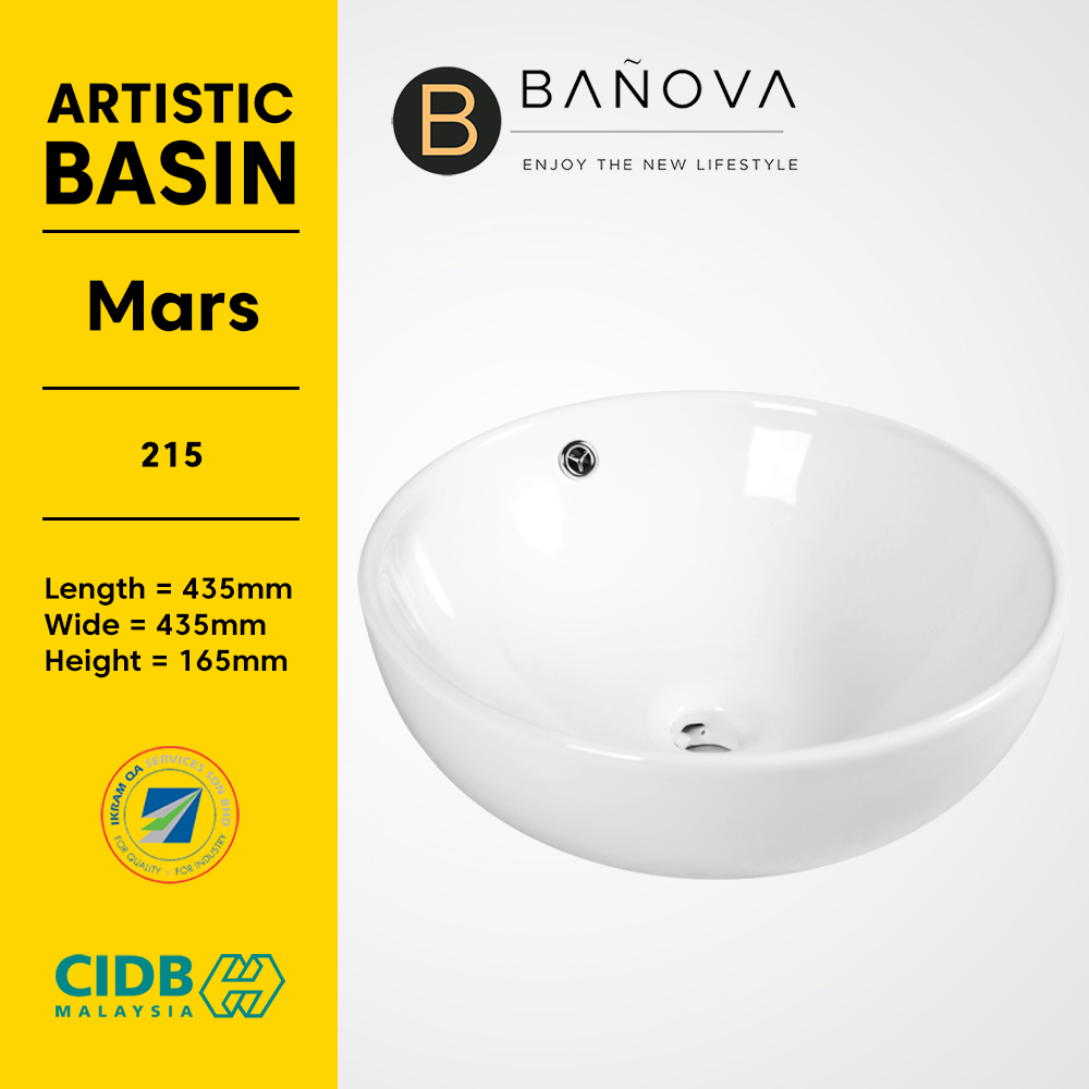 BANOVA Bathroom Basin Toilet Basin Ceramic & Table Top Wash