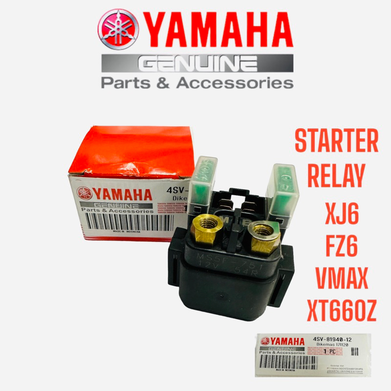 YAMAHA STARTER RELAY XJ6 FZ6 VMAX XT660Z 4SV-81940-12 | Shopee Malaysia