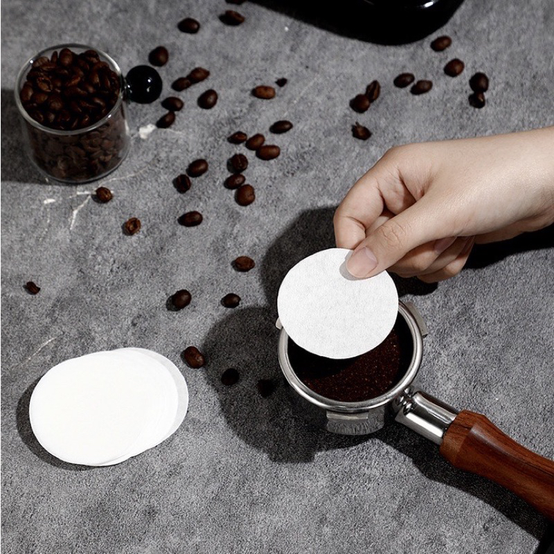 (100pcs) Coffee Bottomless Portafilter special round powder bowl filter