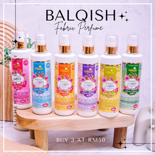 Balqish Fabric Perfume Home Use 250ml Semburan Wangian Serbaguna