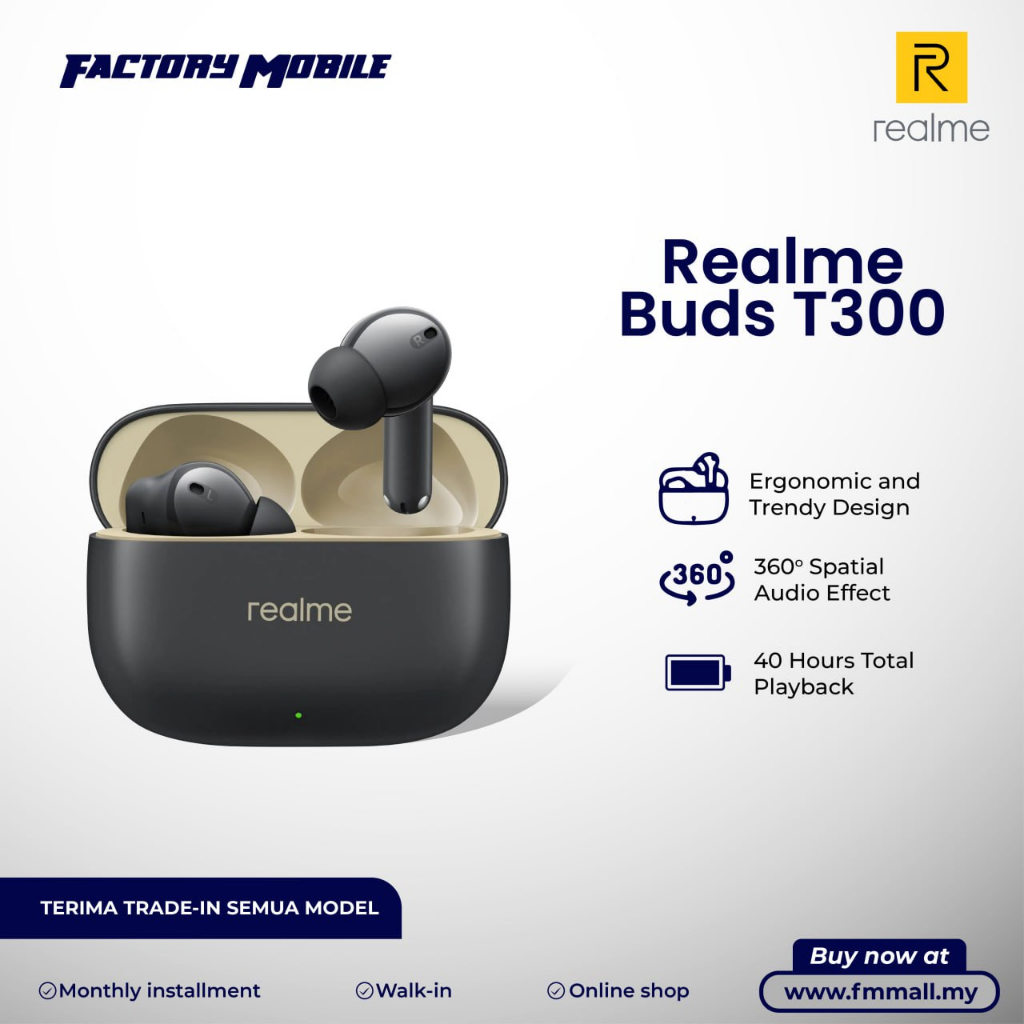 Buy Realme Buds T300 TWS Earphone - Giztop