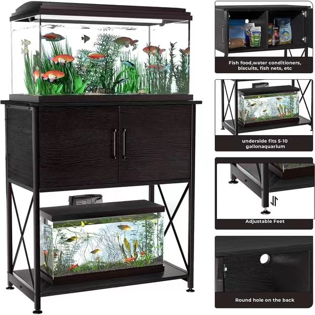 Iron Aquarium Set Waterproof AQUARIUM Square can load