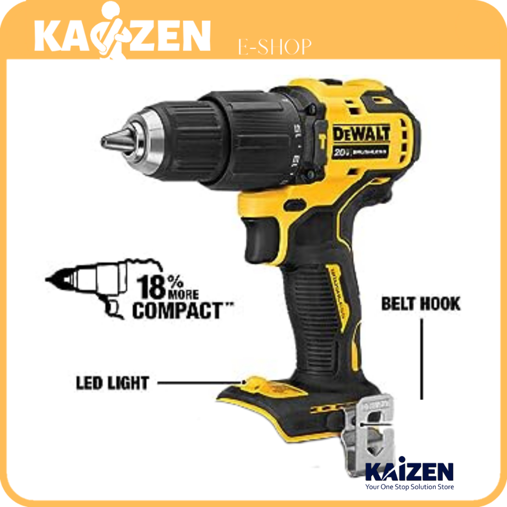 DEWALT DCD709N-XJ 20V MAX ATOMIC BL Hammer Drill Driver ( Bare Unit ...